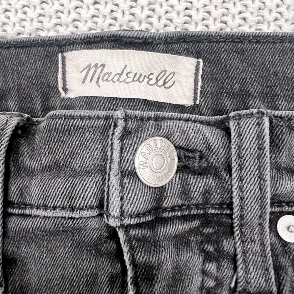 Madewell Black Denim Jean Shorts - Picture 2 of 14